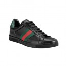 Noir Gucci Chaussures A Lacets Espadrilles Avec Signature Web Site Francais